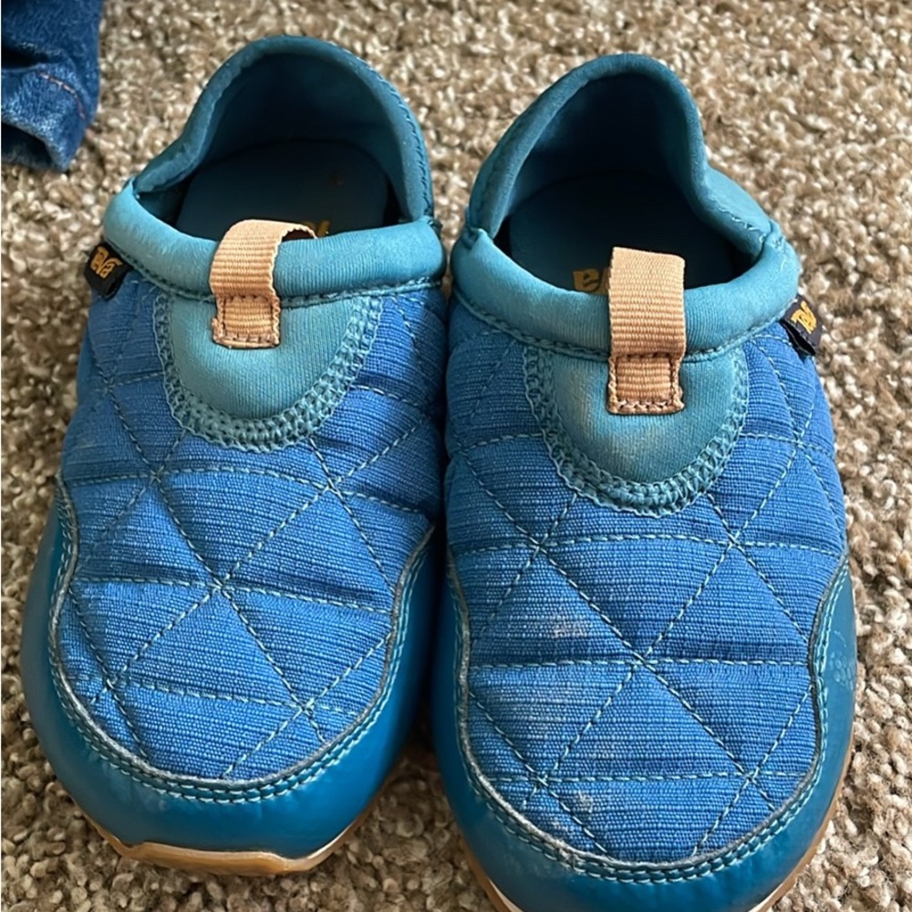 Teva Kids Blue Quilted Slippers